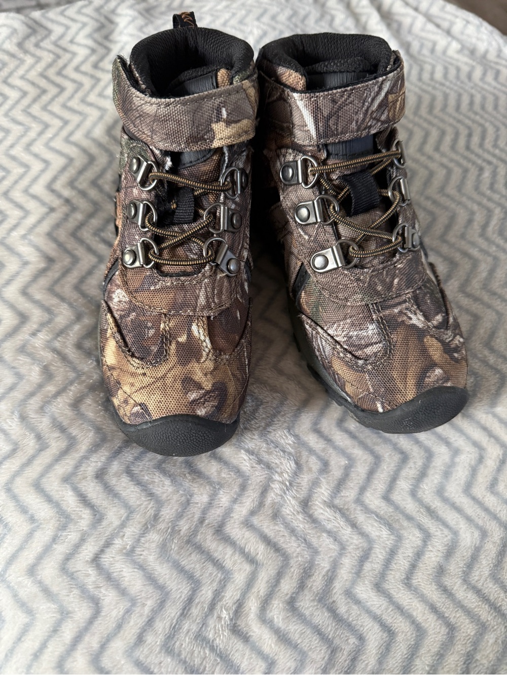 Ozark Trail Kids Camo Brown Outdoor Boots